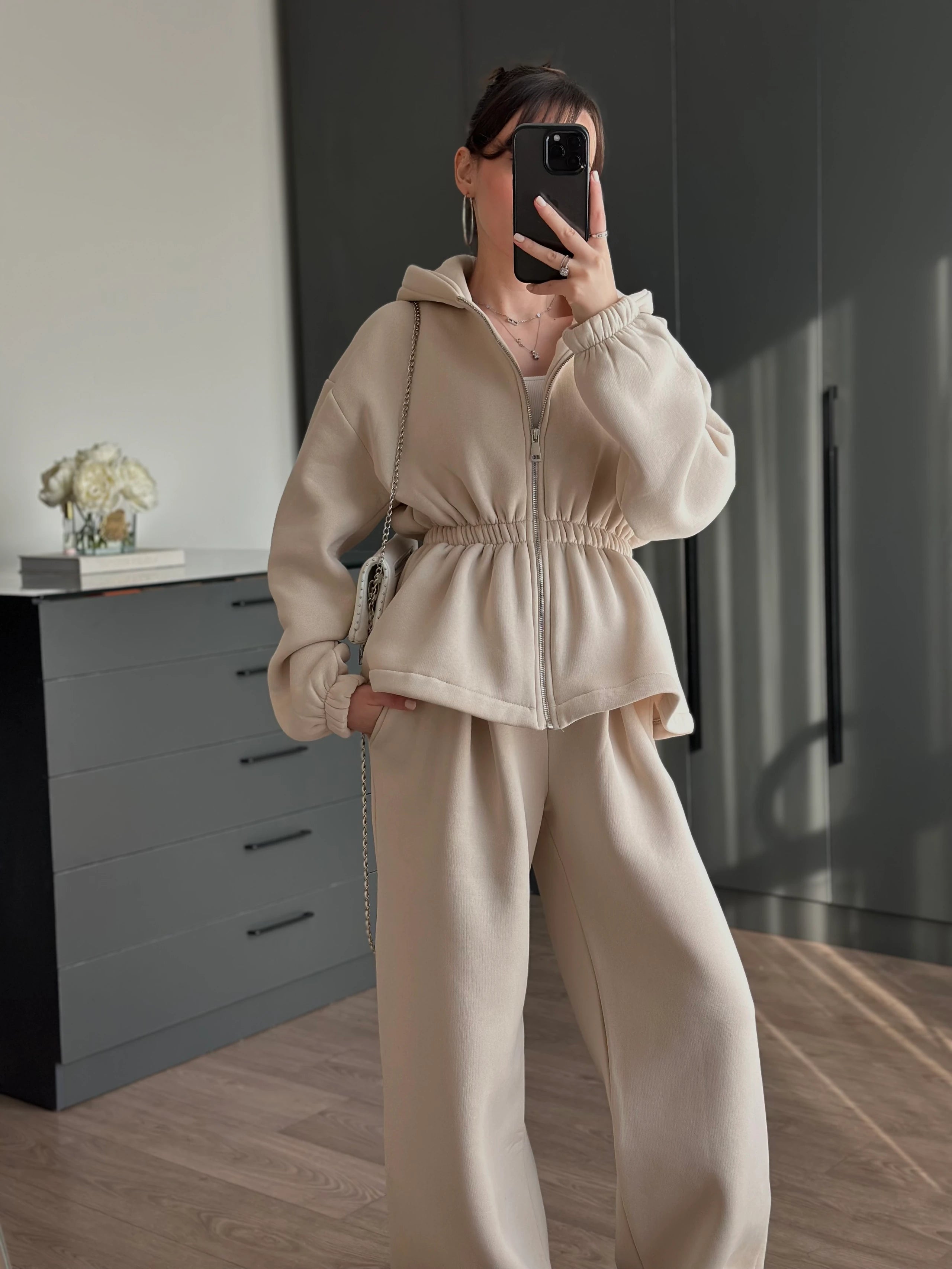 ELLE - Set signature effet molleton